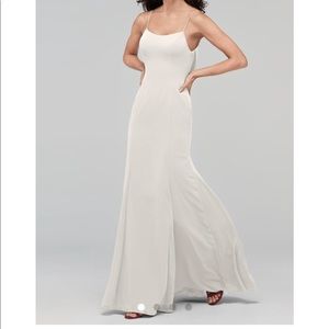 Watters Brand Melanie dress in color candlelight